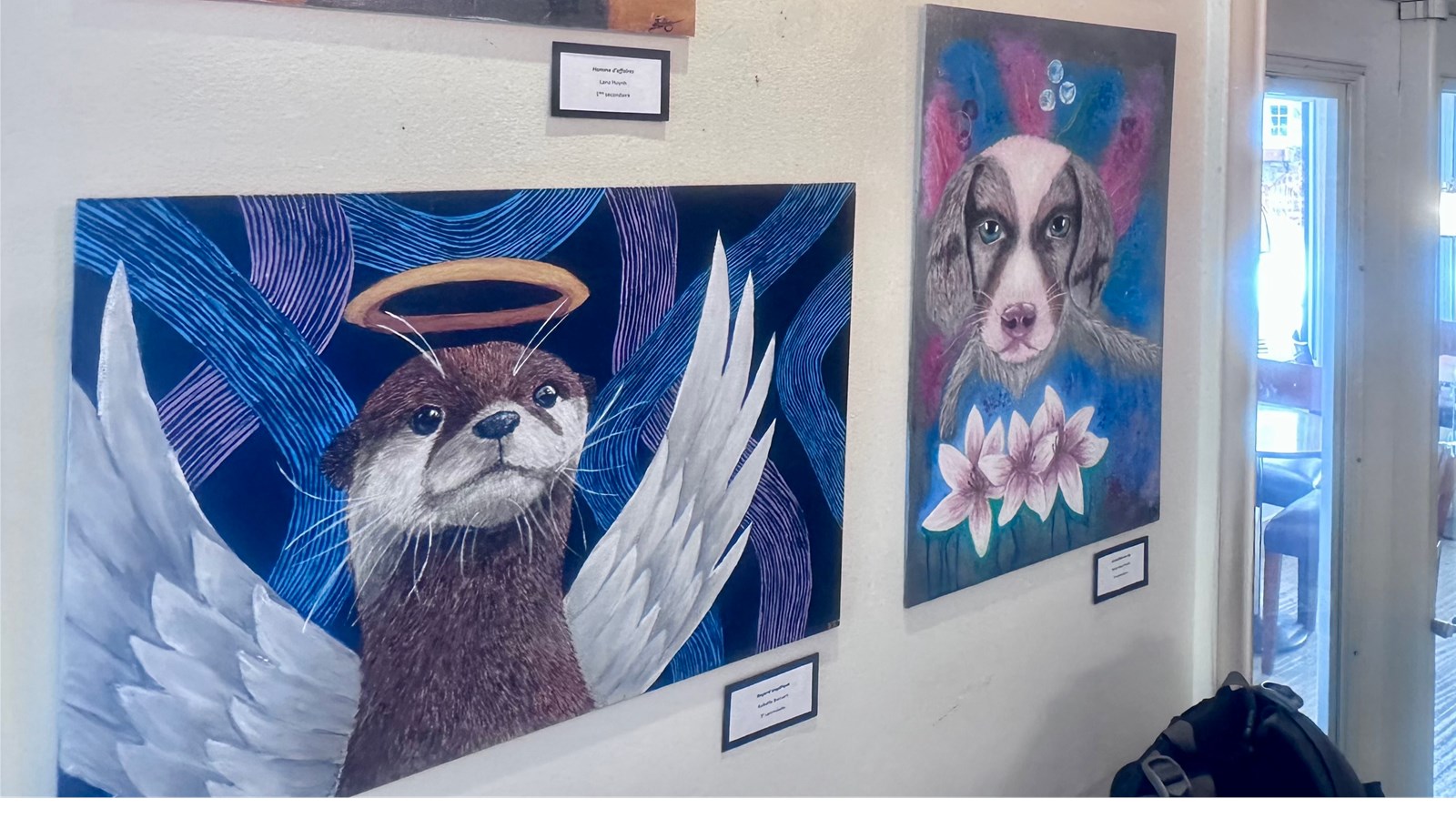 Exposition au Cafexo par les éléves du programme Arts-Études de la Cité-des-Jeunes