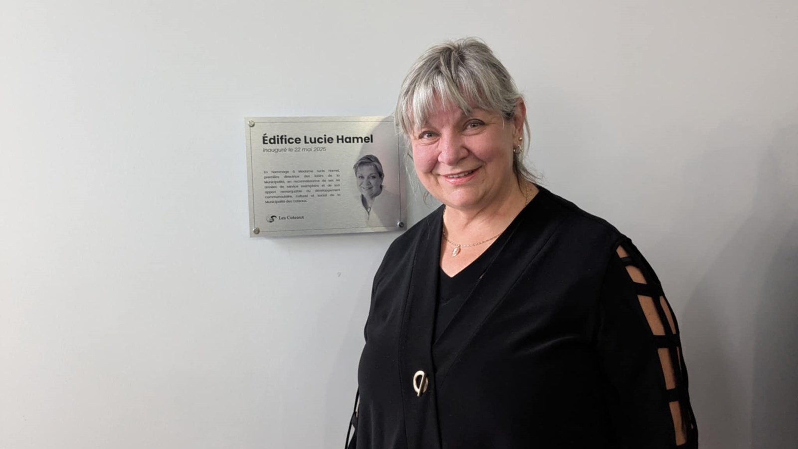 Le nom de Lucie Hamel inscrit à jamais dans le paysage municipal des Coteaux