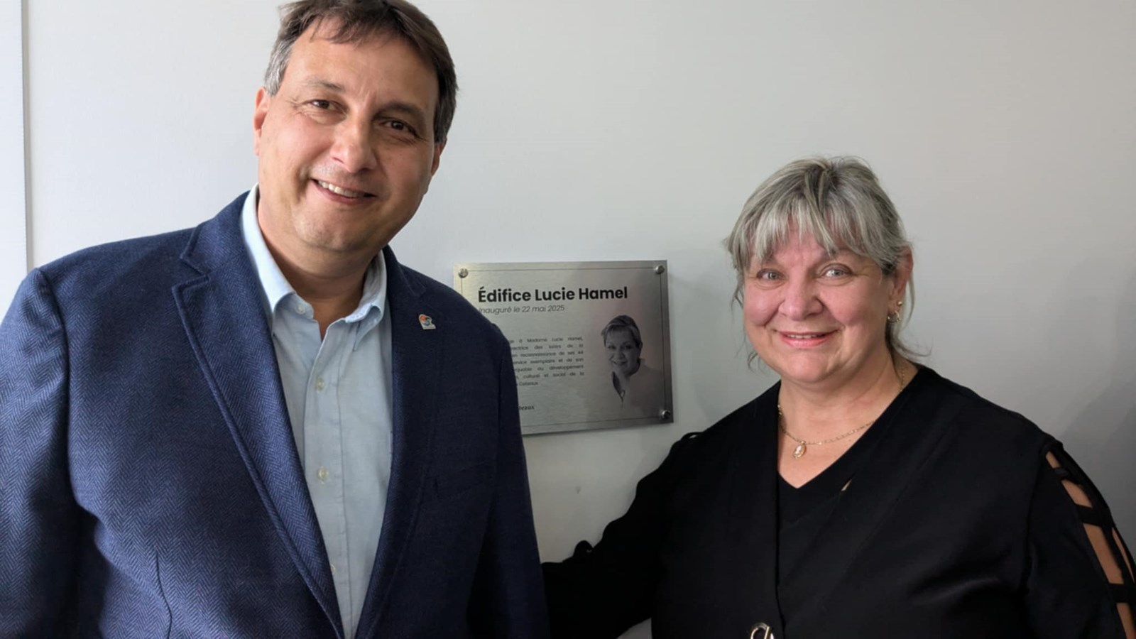 Le nom de Lucie Hamel inscrit à jamais dans le paysage municipal des Coteaux