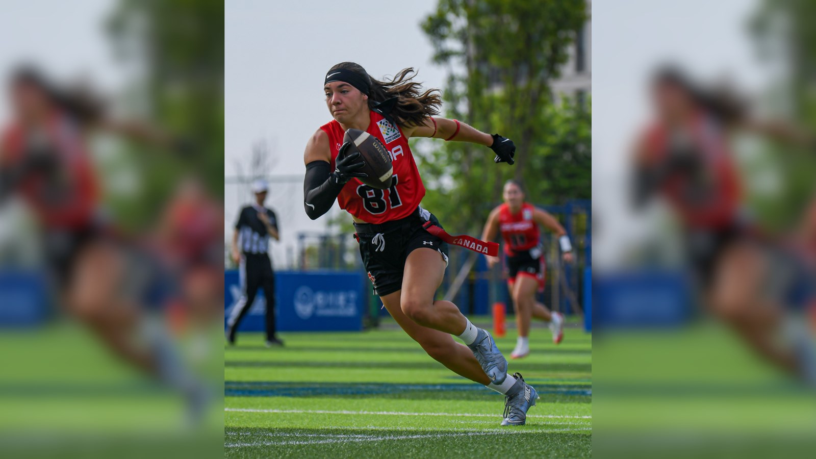 Laura Molimard en action lors du tournoi à Chengdu.