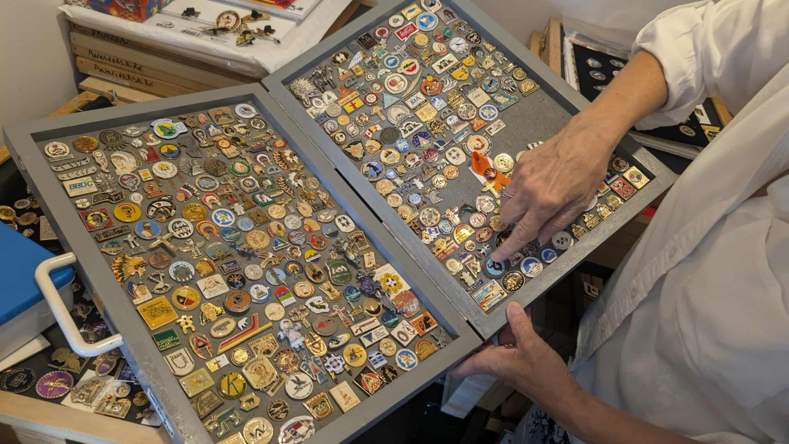 Elaine Caponi, la dame aux 100 000 épinglettes