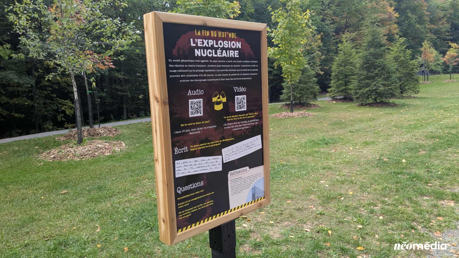 Vaudreuil-Dorion dévoile une exposition artistique au parc-nature Harwood