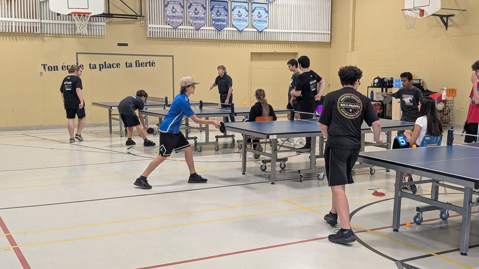 Première édition du tournoi interscolaire de tennis de table à Saint-Polycarpe