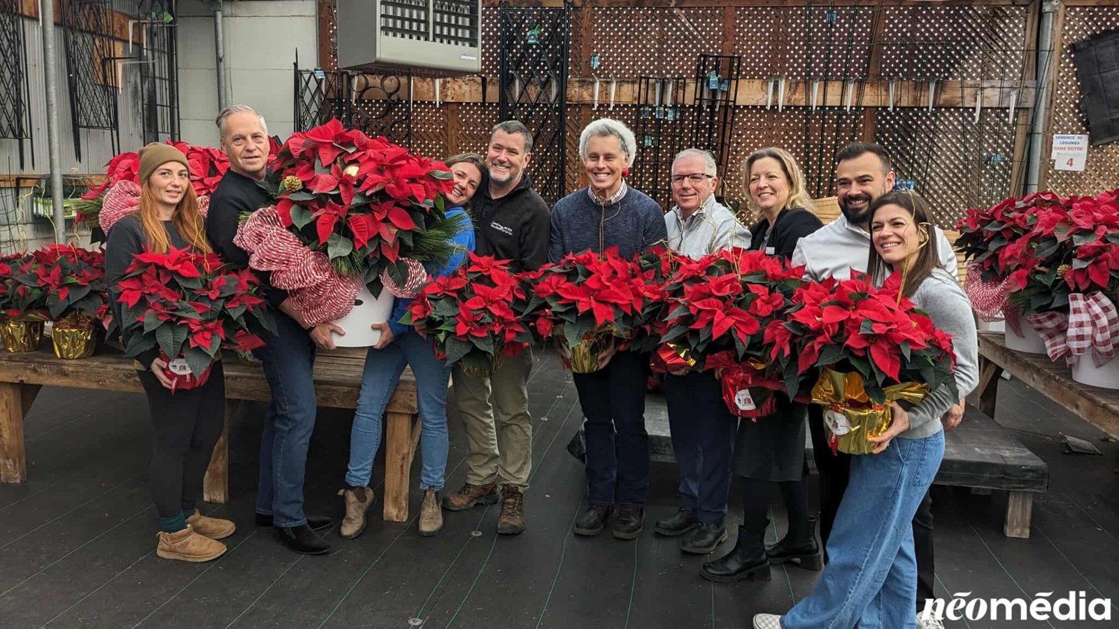 15e campagne de poinsettia au profit de la Maison de soins palliatifs Libella