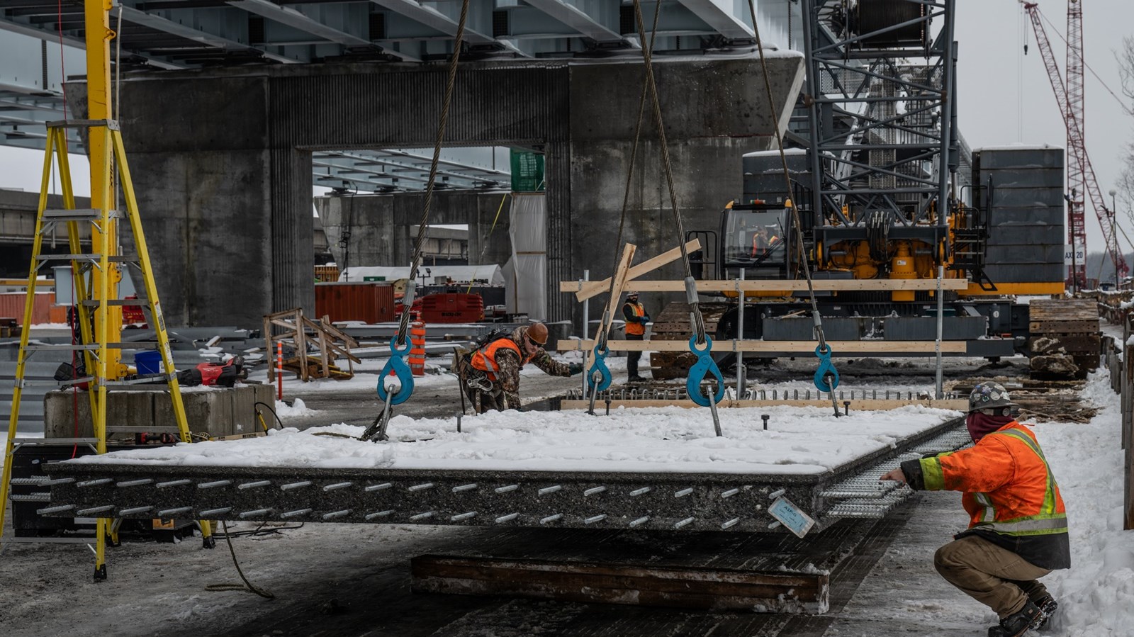 Pont-de-l'Île-aux-Tourtes: le chantier progresse