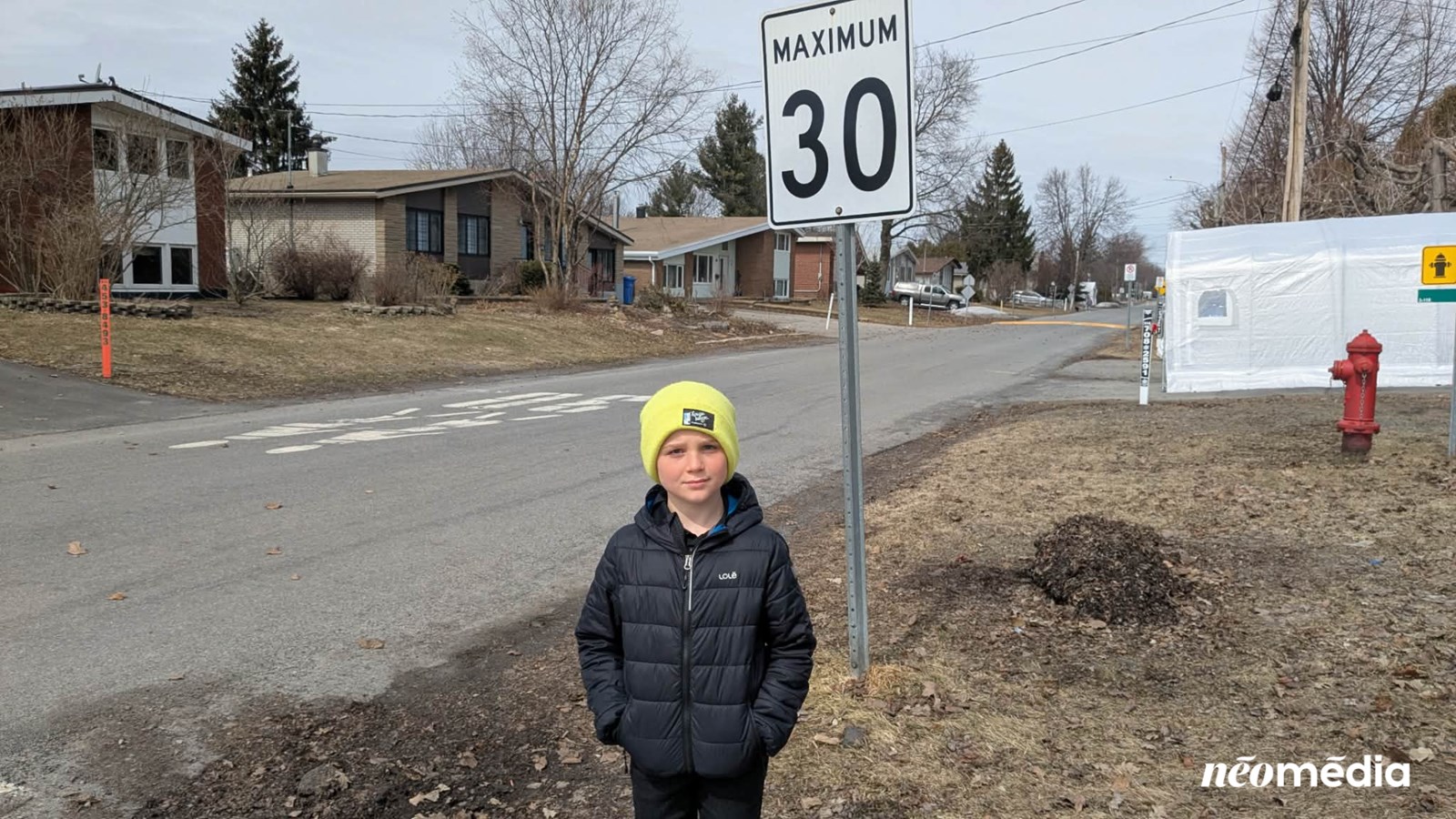 À neuf ans, il réclame une meilleure sécurité autour de son école