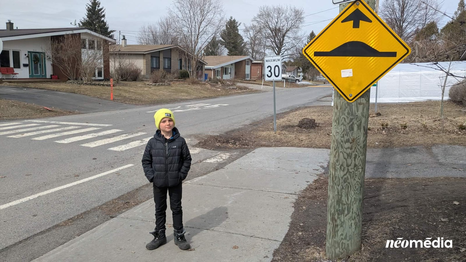 À neuf ans, il réclame une meilleure sécurité autour de son école