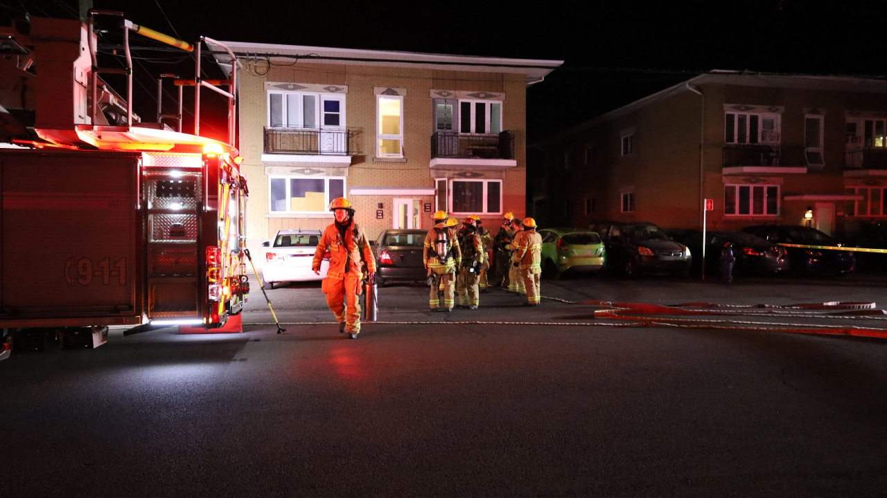 Un feu de cuisson occupe les sapeurs de Salaberry-de-Valleyfield