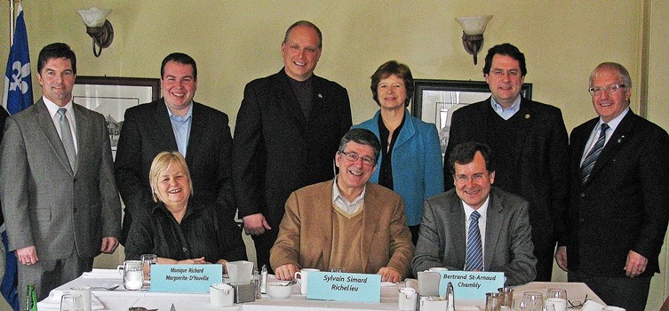 Bertand St-Arnaud reçoit ses collègues députés