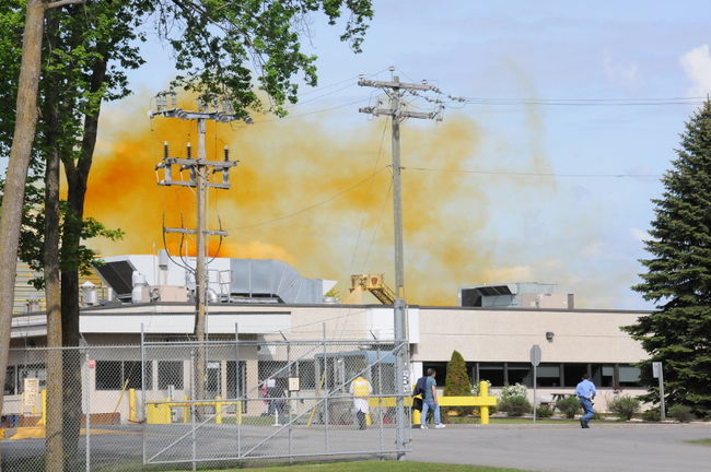 Une fuite d'acide nitrique suscite l'émoi à Blainville