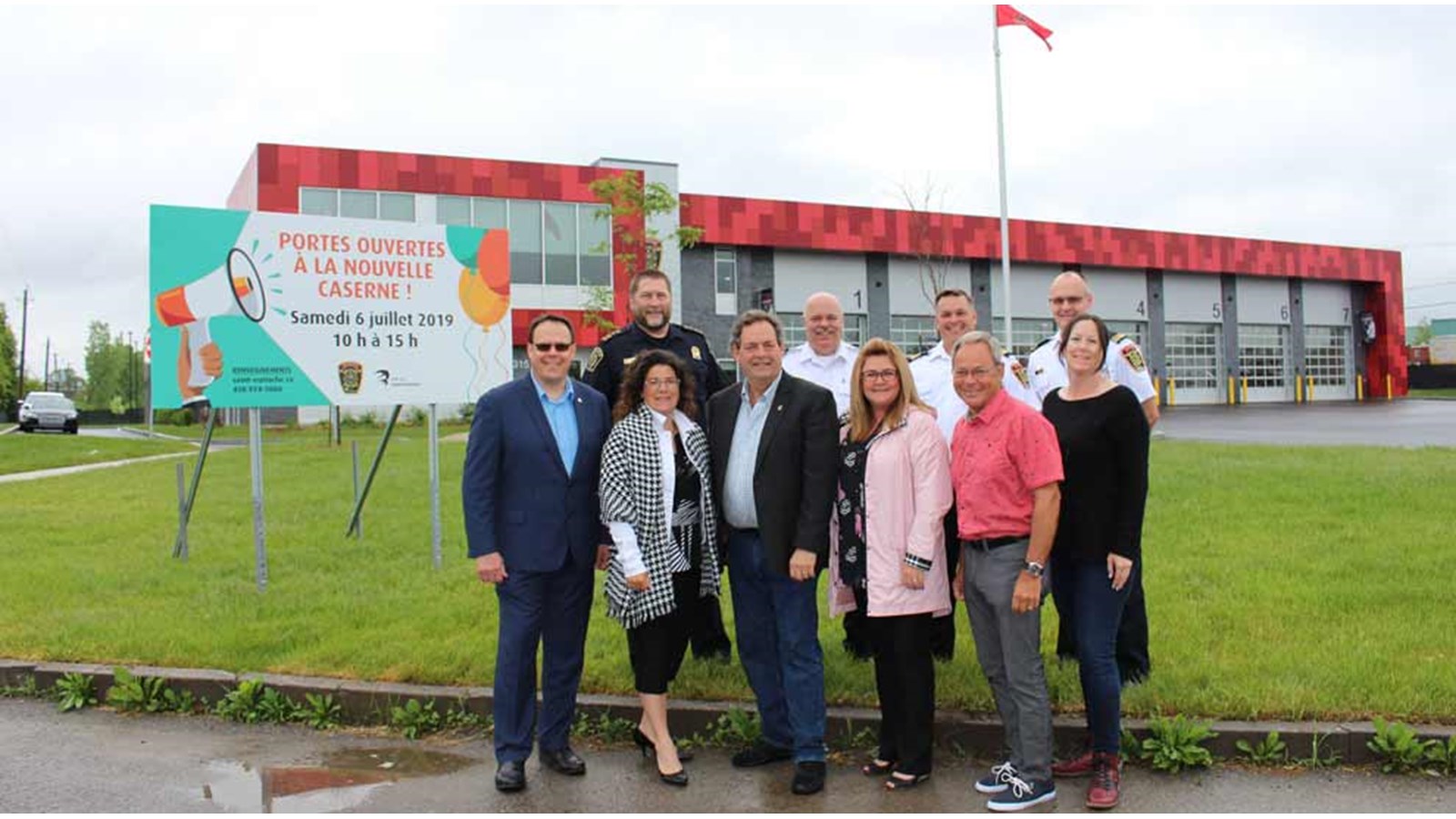 Journée portes ouvertes à la nouvelle caserne de pompiers le 6 juillet 2019