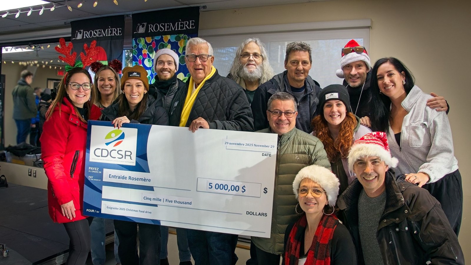 La Corporation de développement culturel et sportif de Rosemère a contribué à cette belle réussite en versant 5 000 $.