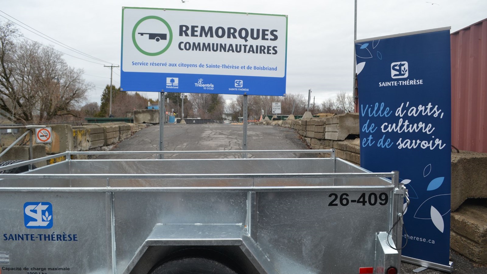 Les remorques pourront être utilisées uniquement durant les heures d’ouverture de l’écocentre et les réservations seront d’une durée de 2 heures.