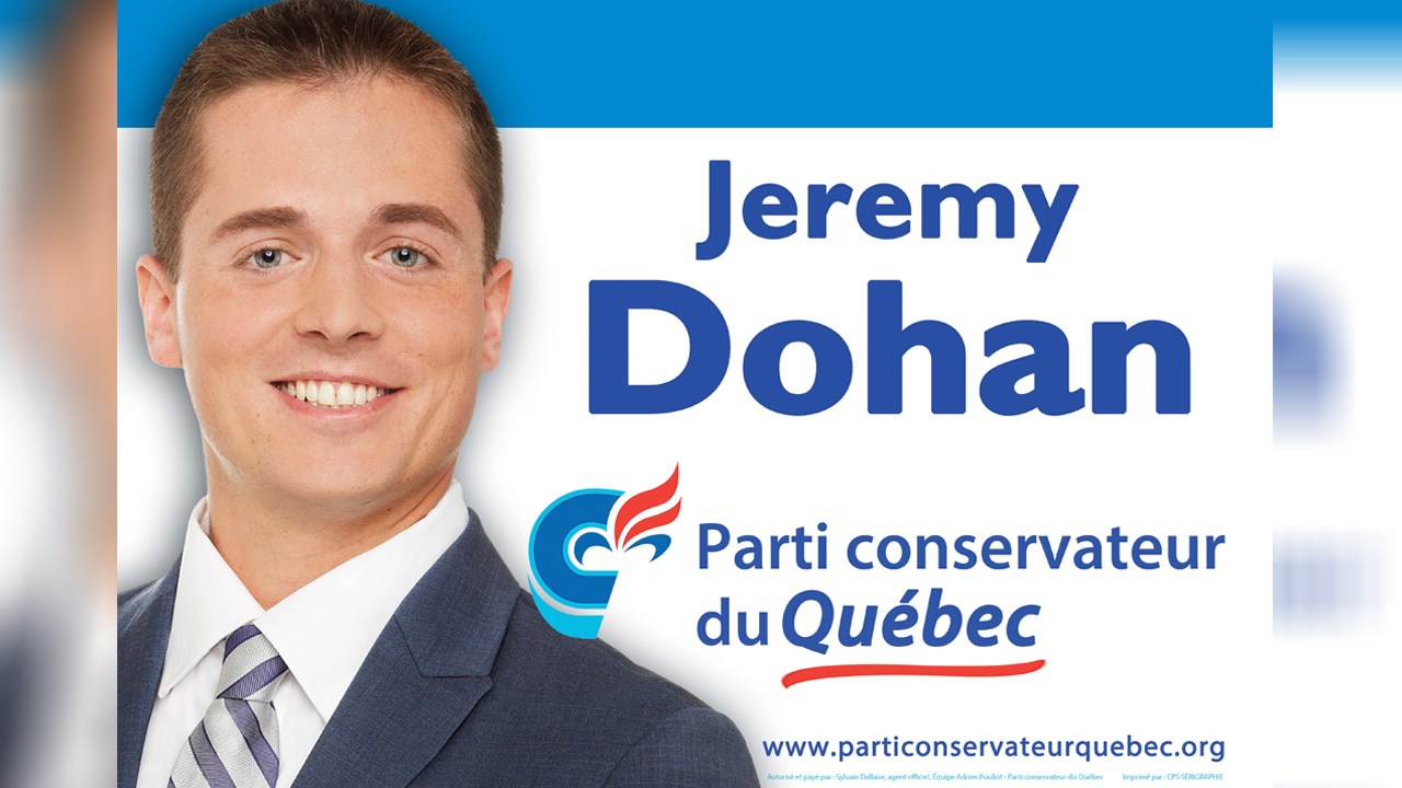Jeremy Dohan sera candidat pour le Parti conservateur du Québec dans Fabre