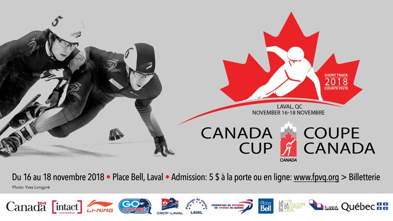 La Place Bell de Laval accueille la Coupe Canada de patinage de vitesse du 16 au 18 novembre