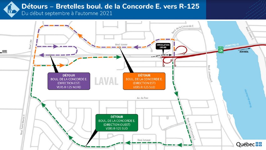 Fermetures importantes à venir dans le secteur du pont Pie-IX