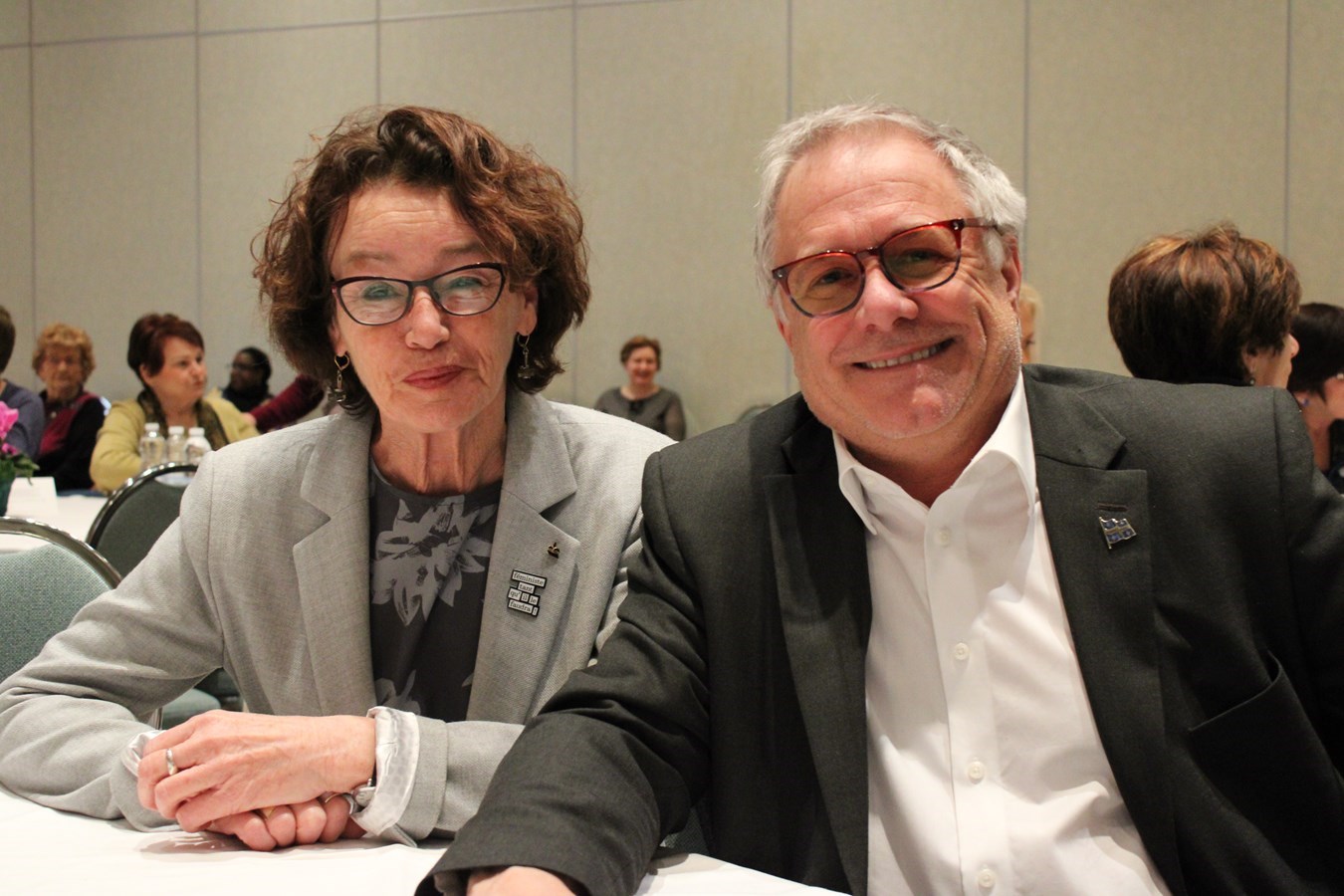 Louise Chabot, députée Sainte-Thérèse et Luc Desilets, député de Rivière-des-Mille-Îles.