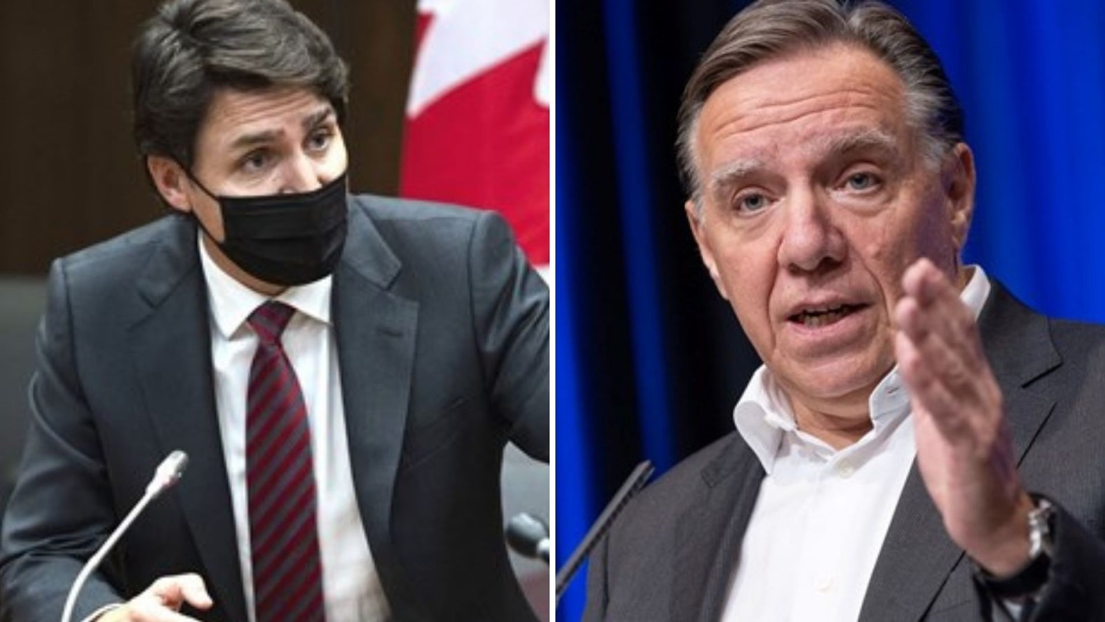 Trudeau invite la population à l'optimisme, Legault à la prudence